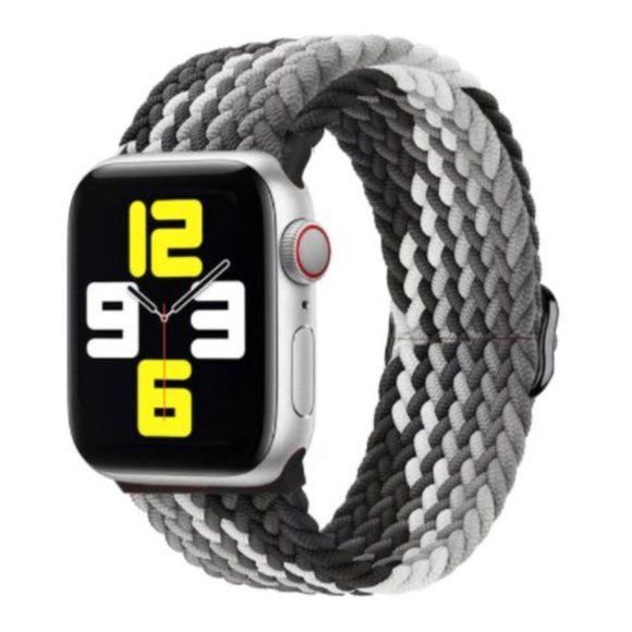 NEW Adjustable Braided Solo Loop For Apple Watch B